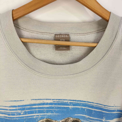 ジョージ GEORGE BIG BEAR フロントプリント クルーネックスウェット メンズ import:XL